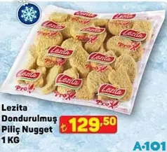 LEZİTA DONDURULMUŞ PİLİÇ NUGGET 1 KG fiyat ve kampanya bilgisi